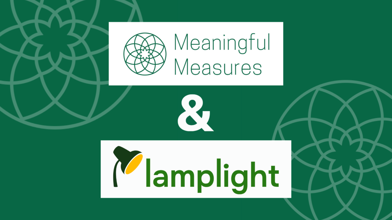 Meaningful Measures partner with Lamplight